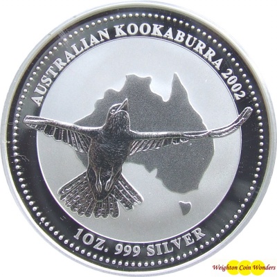 2002 1oz Silver KOOKABURRA - Click Image to Close